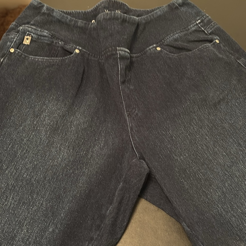 Belle Blue Jeans with Zipper Ankle bottom 2 pair bundle